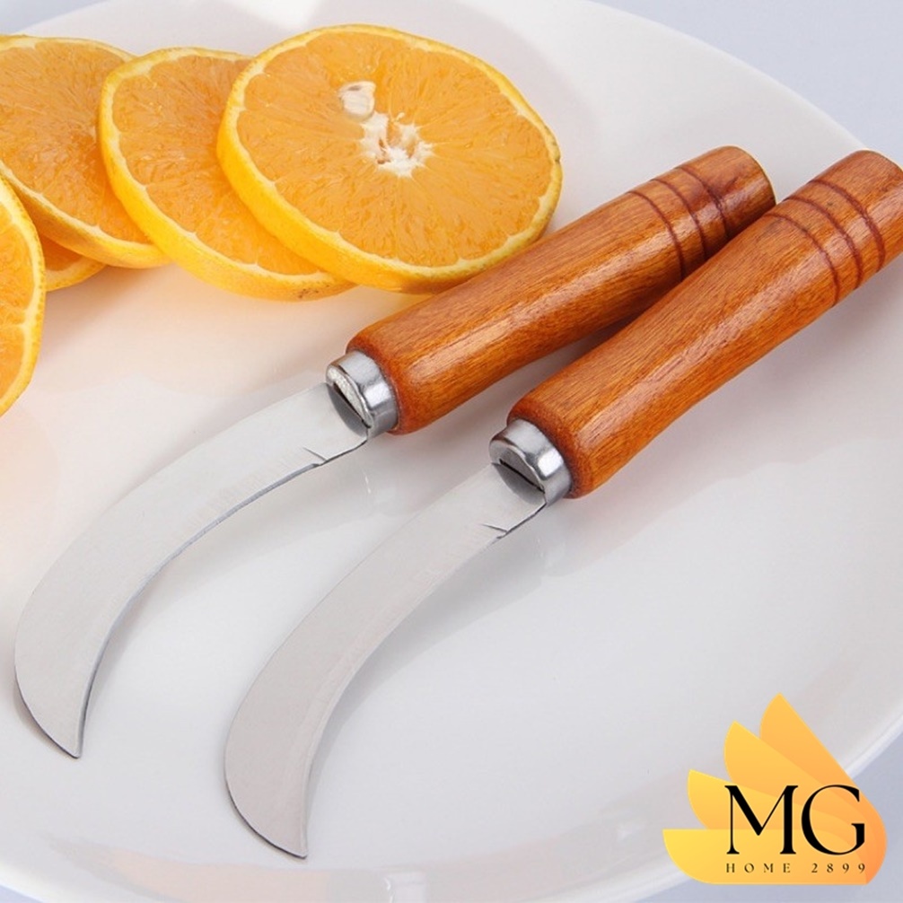 มีดขอตัดกล้วยออกจากเครือ มีดหั่นปลอกเงาะ ส่งของด่วน Banana Cutting Knife ที่เลาะตาสับปะรด ผลไม้