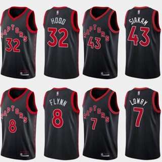 เสื้อกีฬาบาสเก็ตบอล ลายทีม BKB NBA jersey Toronto Raptors Siakam Hood Flynn Lowry พลัสไซซ์