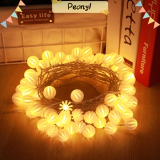 Pdony สายไฟหิ่งห้อย LED 40 ดวง ใช้แบตเตอรี่ กันน้ํา สีขาวอบอุ่น 16.4 ฟุต สําหรับตกแต่งระเบียง ปาร์ตี้