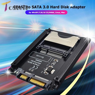 Tcuteit CFAST เป็น SATA 3.0 อะแดปเตอร์ฮาร์ดดิสก์การ์ด SATA คอมพิวเตอร์ 22 Pin CFAST Card Reader