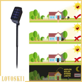 [Lovoski1] สายไฟ LEDs พลังงานแสงอาทิตย์ ขนาดเล็ก สําหรับตกแต่งเทศกาล