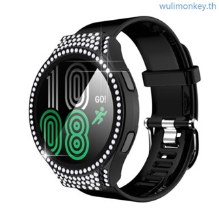 Wu กรอบนาฬิกาข้อมือ ประดับเพชรคริสตัล สําหรับ Galaxy-Watch 4 40 มม. 44 มม.