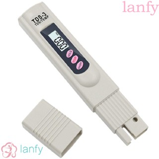 Lanfy ปากกาทดสอบคุณภาพน้ําบริสุทธิ์ แบบพกพา หน้าจอ LCD PPM สําหรับตู้ปลา