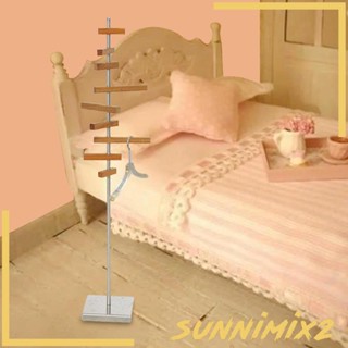 [Sunnimix2] ชั้นแขวนเฟอร์นิเจอร์โลหะ สําหรับบ้านตุ๊กตา สเกล 1/6 DIY