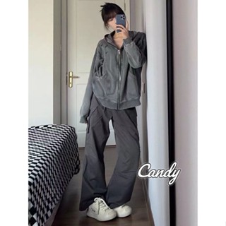 Candy Kids  เสื้อผ้าผู้ญิง แขนยาว เสื้อฮู้ด คลุมหญิง สไตล์เกาหลี แฟชั่น  คุณภาพสูง Stylish Trendy Chic WWY23903IK 36Z230909