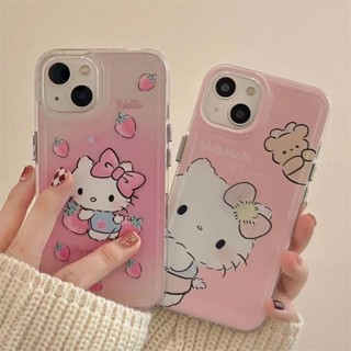 Spot second hair# cartoon new cute Hello Kitty iPhone13promax Apple 14 space Shell 12 half pack 11 drop-proof xs soft 8cc