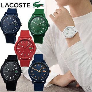 LACOSTE ☘️Cz☘️นาฬิกาข้อมือ อะนาล็อก สายยาง ลาคอสท์ แฟชั่นสําหรับผู้ชาย ผู้หญิง w0140