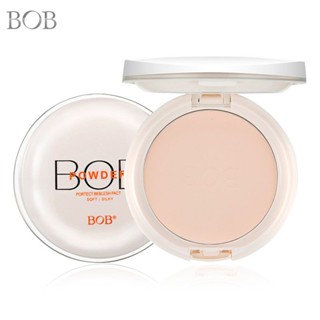 BOB oil-controlled pressed powder makeup fixing powder naked makeup concealer covers red blood student dry powder with powder puff girl cheap makeup