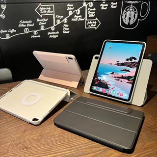 เคสแท็บเล็ต สําหรับ iPad 10th 10.9 Air 5 Air4 720° เคสอะคริลิคใส แบบแม่เหล็ก หมุนได้ พร้อมช่องใส่ปากกา สําหรับ iPad Pro 11 M2 M1 2022 7th 8th 9th Gen 10.2 Air 3 Pro 10.5