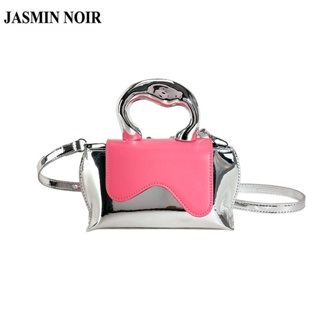 Jasmin NOIR กระเป๋าถือ กระเป๋าสะพายไหล่ สะพายข้าง แบบหนัง ขนาดเล็ก ลายหมอนน่ารัก สําหรับสตรี