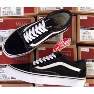 ราคาขาย✨Vans Old Skool รองเท้าคลาสสิก (พร้อมกล่อง)✅เก็บเงินปลายทาง