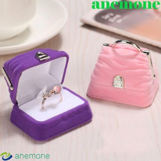 Anemone กล่องเก็บเครื่องประดับ แหวนแต่งงาน ผ้ากํามะหยี่ สร้างสรรค์