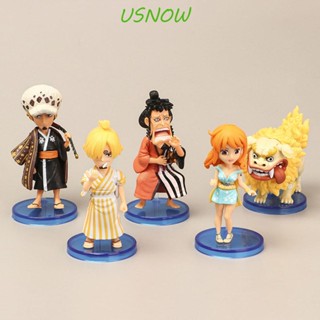 Usnow โมเดลฟิกเกอร์ PVC รูปลูฟี่ Nami สําหรับเด็ก เก็บสะสม 10 ชิ้น ต่อชุด