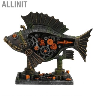 Allinit Fish Tank Decorations  Ornament Hand Crafted Resin Fine Engraving Innovative Multipurpose for Salt Water