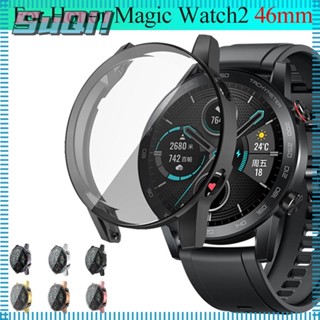 Suqi เคสนาฬิกาข้อมือ TPU 360 องศา แบบบางพิเศษ อุปกรณ์เสริม สําหรับ Honor Magic Watch 2 46 มม.