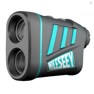 MiLESEEY 600m Outdoor Pulse Laser Range Finder Distance Meter 6X Handheld Monocular Telescope Laser Range Finder Outdoor Distance Height Angle Measurement Tool for Golf Hunting Engineering Survey