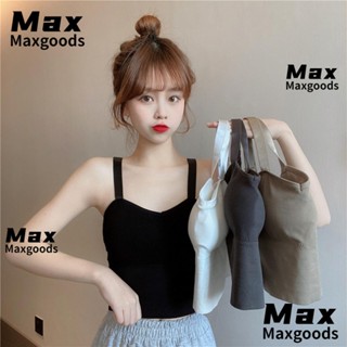 Maxg เสื้อชั้นในสตรี ฤดูร้อน ฟิตเนส บราเล็ตต์ แขนกุด เสื้อกล้ามโยคะ