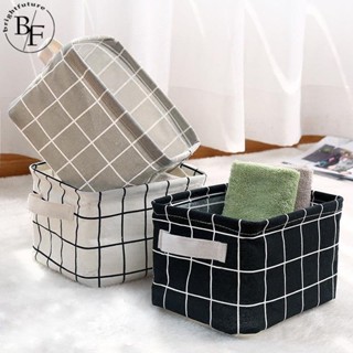 Foldable Desktop Storage Box Fabric Bedroom Storage Basket Home Cabinet Cosmetic Organizer Jewelry Storage Basket Toy Storage