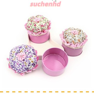 Suchenhd เบาะเก็บเข็มเย็บผ้า รูปฟักทอง ดอกไม้ DIY