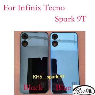 ฝาครอบแบตเตอรี่ด้านหลัง พร้อมเลนส์ สําหรับ Infinix TECNO Spark 9T Spark9T 1 ชิ้น