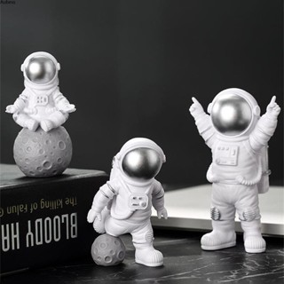 Aubess Nordic สุทธิสีแดง Spaceman นักบินอวกาศเดสก์ท็อปตกแต่งสร้างสรรค์สำหรับ Home วันเกิดและของขวัญนักบินอวกาศเครื่องประดับงานฝีมือตกแต่งบ้านผลิตภัณฑ์ในครัวเรือน Preferred วัสดุ