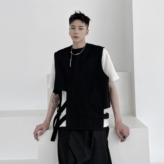 เสื้อกั๊กแขนกุด เหมาะกับใส่ทํางานยุทธวิธี แฟชั่นคามิโมโตะ สไตล์สตรีท สําหรับผู้ชาย และผู้หญิง