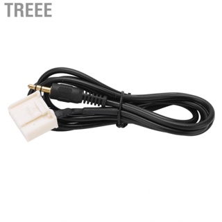 Treee Car Audio Input Cable Plastic Rubber AUX Adapter for MP3 MP4 Cellphone Replacement Camry Corolla