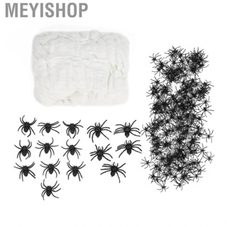 Meyishop Halloween Spider Webs Stretch Cobwebs Web Fake