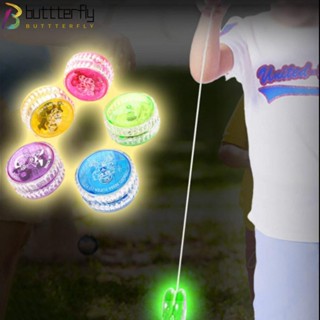 Buttterfly โยโย่กระพริบแฟชั่น คลาสสิก พร้อมไฟ LED สําหรับเด็ก