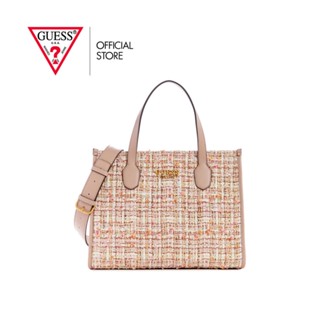 GUESS กระเป๋าถือ รุ่น TR866522 SILVANA 2 COMPARTMENT TOTE สีชมพู