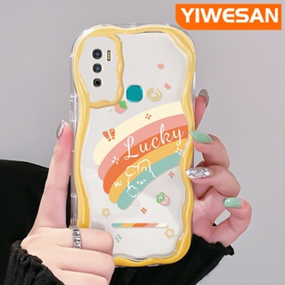 เคสโทรศัพท์มือถือ ซิลิโคนใส กันกระแทก ลายการ์ตูนสายรุ้ง สําหรับ Infinix Hot 9 Pro Hot 9 Play Hot 12 Play