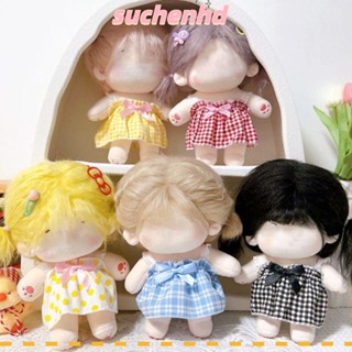 Suchenhd ชุดมินิเดรสกระโปรงน่ารัก 20 ซม. อุปกรณ์เสริม สําหรับตุ๊กตาไอดอล 2 ชิ้น