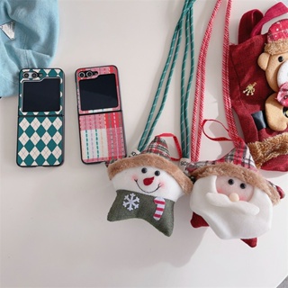 เคสป้องกันโทรศัพท์มือถือ ลายคริสต์มาส กันกระแทก สําหรับ Samsung z flip5 z Flip4 3 5G z flip5