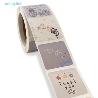 【tuilieyfish】สติกเกอร์ฉลาก ลายการ์ตูน Thank You น่ารัก สําหรับติดซองจดหมาย 300 ชิ้น ต่อม้วน【IH】