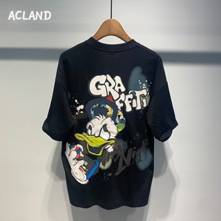 Acland เสื้อยืดผู้ชาย ผู้ชายเสื้อเชิ้ต เสื้อยืด ผ้านุ่ม ใส่สบาย ไม่หด ไม่ต้องรีด MTX2390KG9 37Z230913