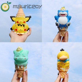 Mauriceoya โมเดลฟิกเกอร์ปิกาจู ไอศกรีม Snorlax Pikachu ของเล่นสําหรับเด็ก