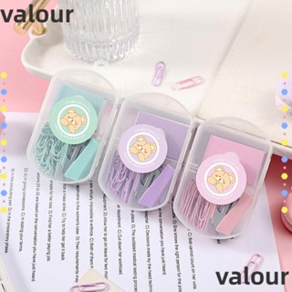 Valour ชุดเครื่องเย็บกระดาษ โลหะ สีโมแรนดี้ น่ารัก