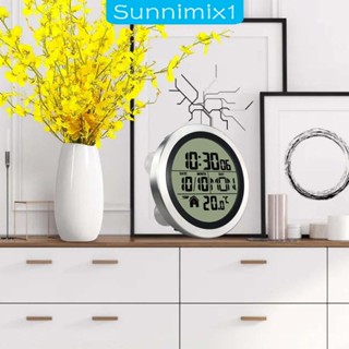 [Sunnimix1] นาฬิกาดิจิทัลติดผนังห้องน้ํา 14.6 ซม. พร้อมถ้วยดูด กันน้ํา น้ําหนักเบา สําหรับห้องครัว กระจกอาบน้ํา หน้าต่าง