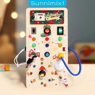 [Sunnimix1] บอร์ดไฟ LED ของเล่น สําหรับเด็กผู้ชาย ผู้หญิง 1 2 3 4 ปี