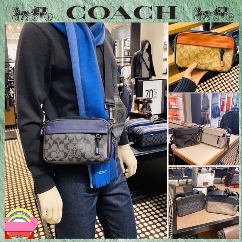 【Coach】กระเป๋าผู้ชาย &gt;กระเป๋าสะพายข้าง Shoulder bag cross-body men's bag CH062  C4149