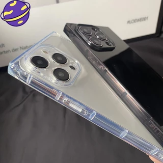 เคสโทรศัพท์ใสทรงสี่เหลี่ยมสําหรับ IPhone 17 16 15 14 13 12 11 Pro X XS Max 17air Plus ฝาหลังปลอกอ่อน
