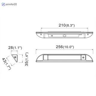 Jen แถบไฟ Led 9 ดวง Ip67 4.5w 550lumen 25.6 ซม. กันน้ํา สําหรับติดตกแต่งภายในรถยนต์