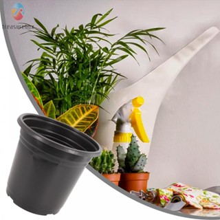 【TRSBX】Flowerpot Black Bonsai Cactus Daisy Herbs Plastic Replacement Accessory