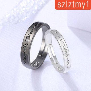 [szlztmy1] ชุดอุปกรณ์ Ecg ปรับได้ สําหรับคู่รัก คริสต์มาส ปาร์ตี้ 2 ชิ้น