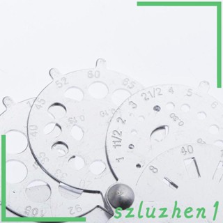 [Szluzhen1] พัดอลูมิเนียม แบบพับได้ ประดับเพชร และพลอยเทียม สําหรับวัดมิลลิเมตร เครื่องประดับ
