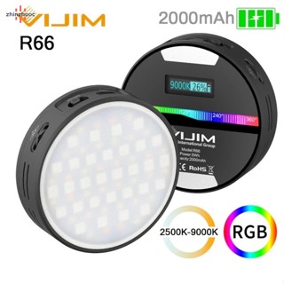 Vip R66 Rgb ไฟวิดีโอ Led 360 องศา 95 2000mah ชาร์จได้ สําหรับถ่ายภาพ Vlog