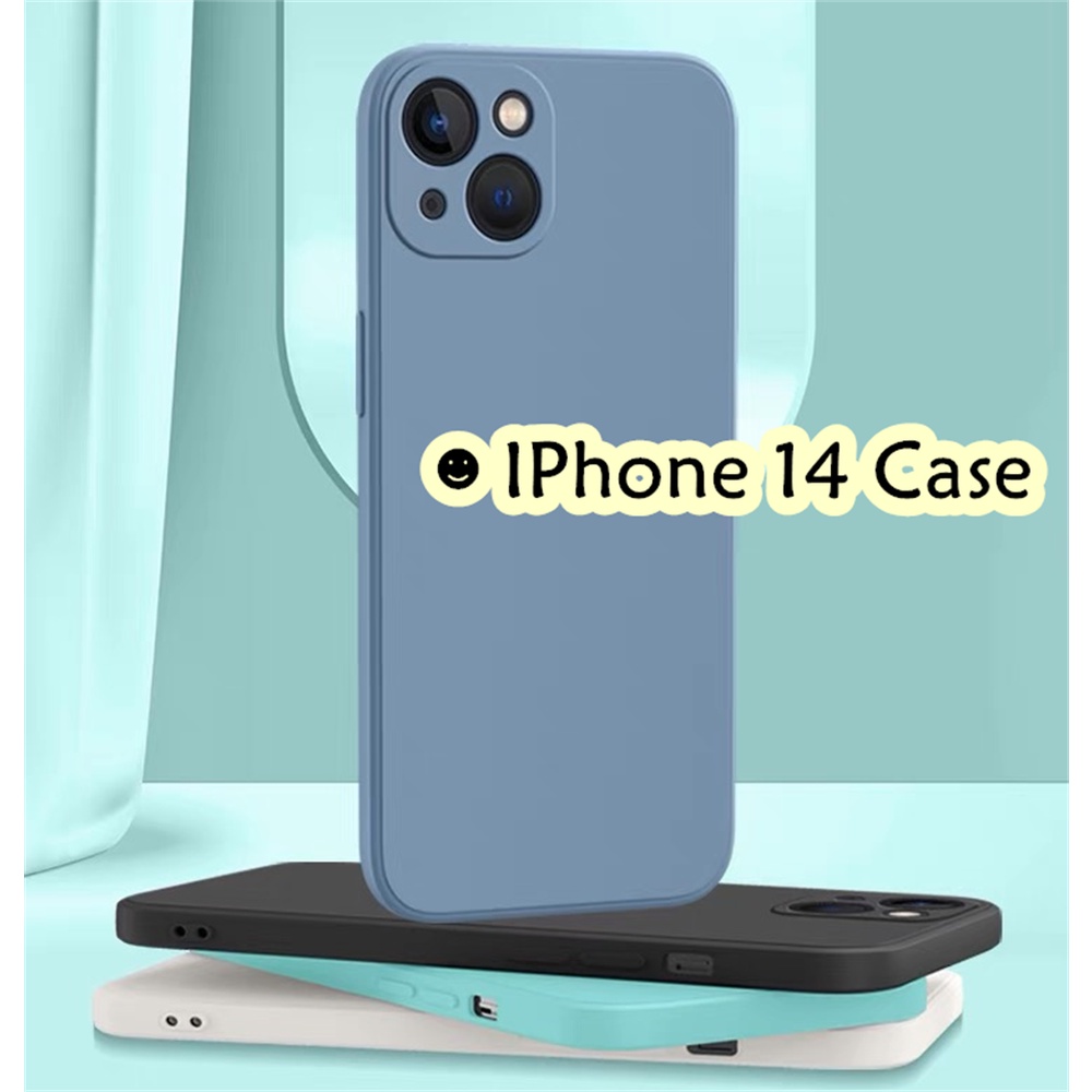 Case Home สําหรับเคส IPhone 14 Sense of Premium Silicone Full Case Classic Solid Color Phone Case Co