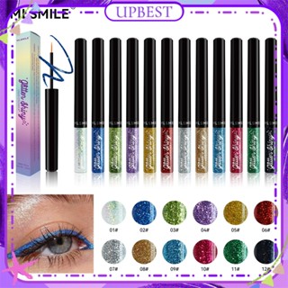 ♕ Mlsmile Pearlescent Eyeliner Liquid Eye Shadow Lying Silkworm Pen Sequin Fine Glitter Burst Flash Eyeshadow Long Lasting Eye Makeup 12 แบบ UPBEST