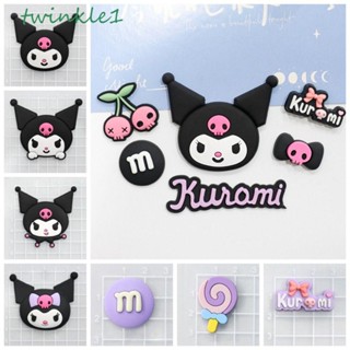 Twinkle1 กิ๊บติดผม PVC ลาย Kuromi เครื่องประดับ สําหรับตกแต่งเครื่องประดับ 5 ชิ้น