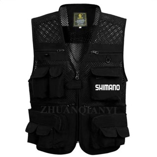 Shimano เสื้อกั๊กลําลอง ผ้าตาข่าย ระบายอากาศ มีหลายกระเป๋า เหมาะกับฤดูร้อน สําหรับผู้ชาย เหมาะกับการตกปลา เดินป่า ช่างภาพ